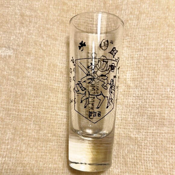 Lot of 2 Suaza Shot Glasses Conmemorativo Natural Gold Tequila Clear VNTG - Picture 5 of 14